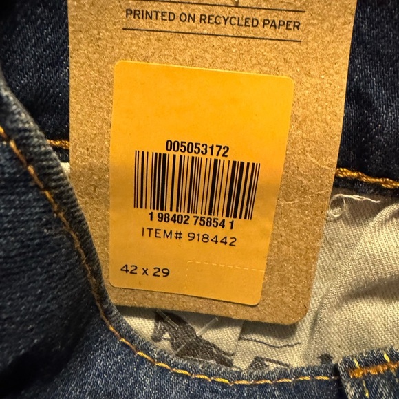 Levi's 505 Regular Straight Leg Jeans 42x29 - Picture 9 of 9